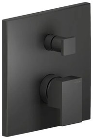 Rubinetto per doccia getto laminare cristallino ad incasso monocomando MIA nero opaco NOBILI