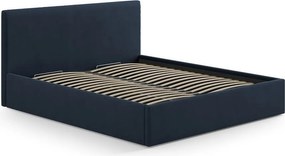 Testiera blu scuro in imbottito 210,5x100 cm Remo – Micadoni