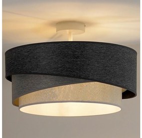 Duolla - Lampadario a plafone KOBO 1xE27/15W/230V diametro 45 cm grigio/bianco