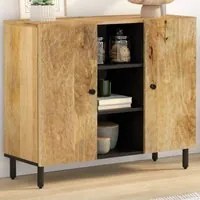 Credenza 90x33x75 cm in Legno Massello di Mango 356919