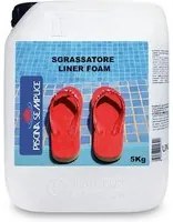 Sgrassatore Liner Foam 5 Kg - Specifico Per Residui Calcarei, Sporco E Macchie Sulla Superfice Della Piscina