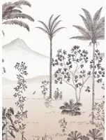 Isidore Leroy Carta da parati panoramica Jardin des Oiseaux Bois de Rose - Panel B