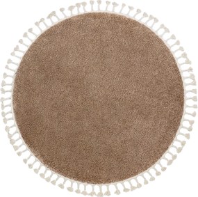 Tappeto BERBER 9000 cerchio beige Frange berbero marocchino shaggy