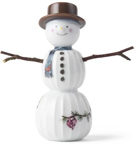 Statuetta natalizia in porcellana (altezza totale 11,5 cm) Hammershøi Snowman – Kähler Design