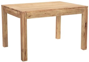 Tavolo da pranzo allungabile in massello di acacia e metallo nero L120-210 cm BALTO