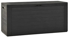 Baule Da Giardino Antracite 116x44x55 Cm /