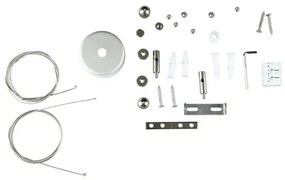 Lampadario su corda LED SAMSUNG CHIP LED/40W/230V 6400K nero