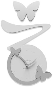 Calleadesign Orologio Farfalla color bianco