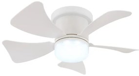Globo 03609W - Ventilatore da soffitto dimmerabile a LED HINES LED/10W/230V + telecomando bianco