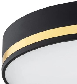 Argon 6141 - Plafoniera AMORE 3xE27/15W/230V diametro 45 cm nero/oro