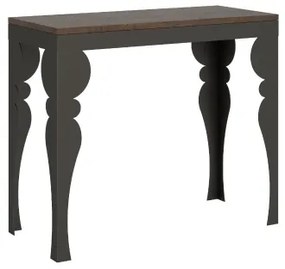 Consolle 90x40 cm allungabile a 300 cm PAXON EVOLUTION Noce