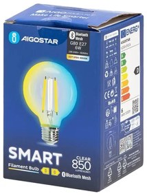 Lampadina LED FILAMENT G80 E27/6W/230V 2700-6500K - Aigostar