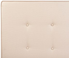 Letto in tessuto beige 180 x 200 cm AMBASSADOR Beliani