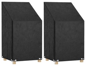 Copri Sedie Giardino 2pz 8 Occhielli 65x65x80/120cm Polietilene /