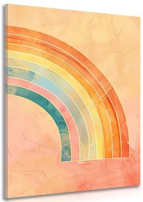Quadro su tela – Arcobaleno minimalista Peach Fuzz
