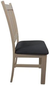 Sedia da pranzo SIMON rovere/grigio scuro