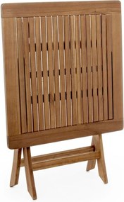 Tavolino da giardino in acacia massiccia 70x70 cm Noemi – Bizzotto