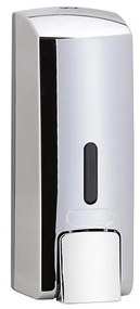 Dispenser di sapone 6,5x18,5 cm, finitura argento