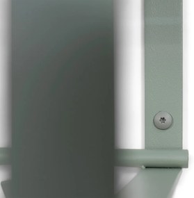 Attaccapanni da parete verde polveroso in metallo con scaffale 100 cm Rex – Spinder Design