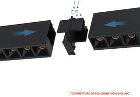 Lampada Lineare LED Sospesa 40W 120cm con driver Philips Bianca o nera Colore Bianco Variabile CCT, Colore del corpo Nero