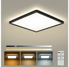 Brilagi - Lampada LED dimmerabile ULTRA SLIM 18W 230V 30x30 cm nera + DO