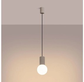 Sollux SL.1744 - Lampadario a sospensione con filo HALO 1xG9/8W/230V diametro 12 cm beige