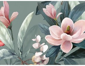 Lenzuolo singolo in cotone biologico verde Rose, 140 x 220 cm Organic - Descanso