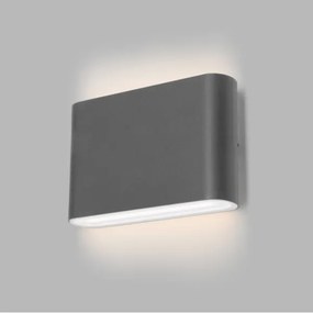 LED2 - Applique a LED da esterno FLAT 2xLED/3W/230V IP65 nero