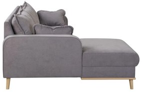 Divano angolare grigio (angolo sinistro) Beata - Ropez