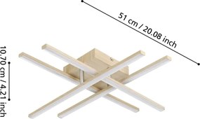 Eglo 901104 - Plafoniera LED LASANA LED/20,5W/230V dorata