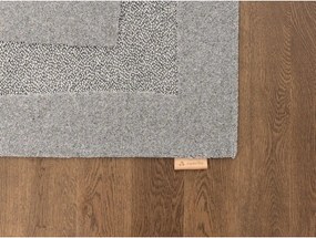 Tappeto in lana grigio 200x300 cm Morphic Rocca - Agnella