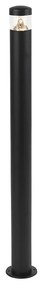 Lampada da esterno moderna nera 100 cm IP44 con LED - Roxy