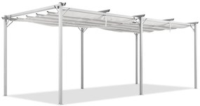 Pergola bianca da terrazzo La Palma 3x6m Garden Point