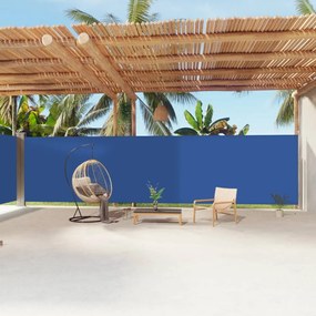 Tenda Da Sole Laterale Retrattile Blu 200x1200 Cm /