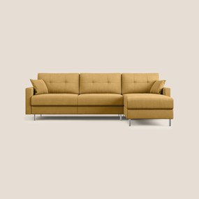 Megan divano letto angolare in microfibra smacchiabile T11