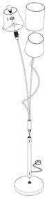 Eglo 94995 - Lampada da terra MARONDA 3xE14/40W/230V