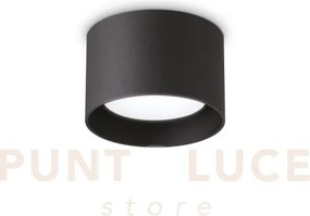Spike tondo faretto 1 luce attacco gx53 lampadina inclusa nero