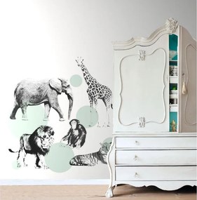 Fotomurale ESTA Animali, verde 186X280 cm