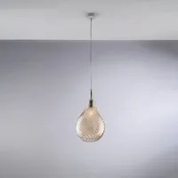 Lampadario Moderno Pluvia Ambra 1 Luce E27