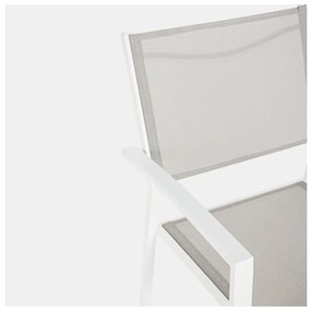 Sedie Da Esterno In Alluminio Bianche Con Braccioli Hilde Bizzotto - 4 pezzi