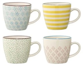 Set di 4 tazze in gres Patrizia - Bloomingville