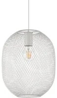 Lampadario A Sospensione Contemporaneo Net Metallo Bianco 1 Luce E27 42W Ip20