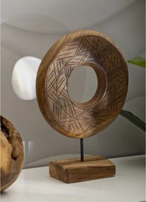 Scultura Dorat In Teak Riciclato Cm 28X10X38 (Pezzi Unici - Non Rip. In Serie)