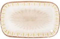 Vassoio rettangolare in melammina beige Soler