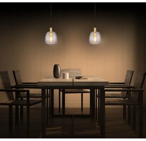 Globo 15789HM - Lampadario a sospensione con filo GARRI 1xE14/40W/230V diametro 16 cm ottone