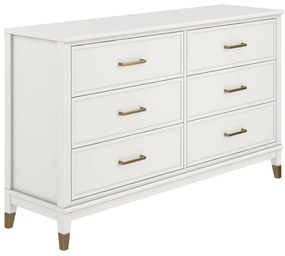 Cassettiera bianca , 144 x 85 cm Westerleigh - CosmoLiving by Cosmopolitan