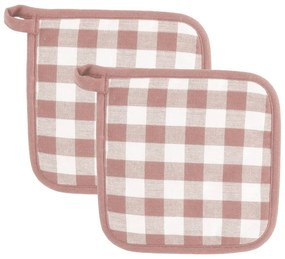 Presine in set in cotone 2 pz Gingham – Tiseco Home Studio