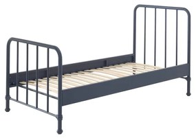 Letto per bambini in metallo blu scuro 90x200 cm BRONXX - Vipack