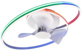 Ventilatore da soffitto Auster bianco, D. 78 cm INTEC