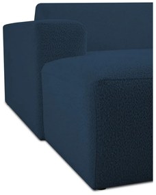 Modulo divano in bouclé blu scuro (angolo sinistro) Roxy - Scandic